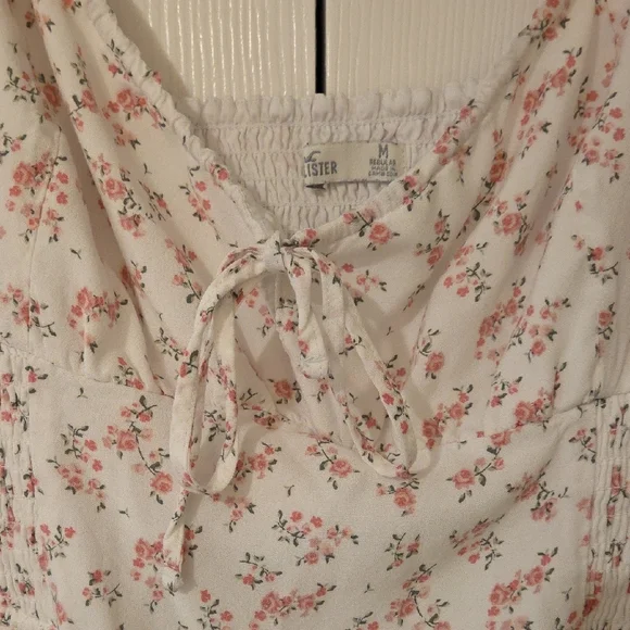 Hollister White and Pink Floral Maxi Dress - Picture 5 of 7